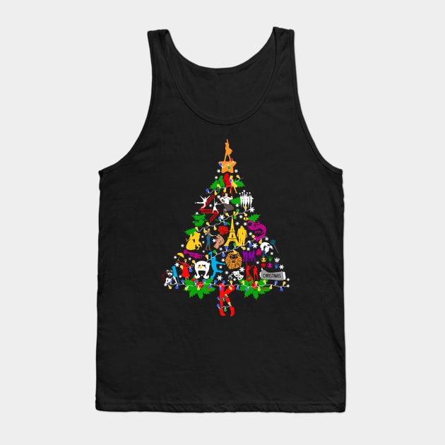 Ugly Broadway Christmas Tree Tank Top by KsuAnn